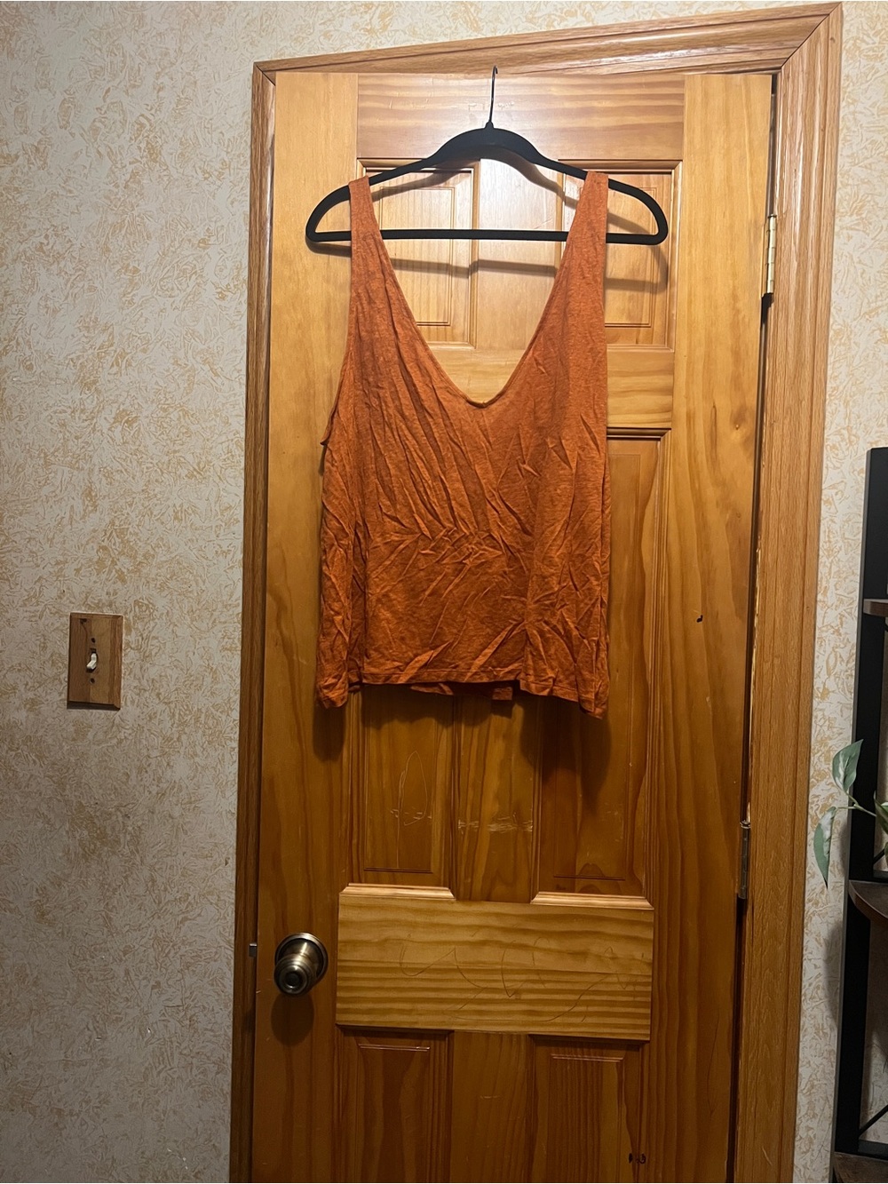 H&M Rust Orange Scoop Neck Tank Top